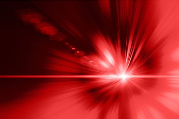 istock Red light laser flare abstract for background. 1189780516