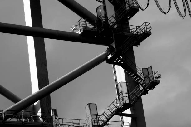 istock Cargo Cranes in Industrial Port 1189782326