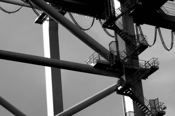 istock Cargo Cranes in Industrial Port 1189782344