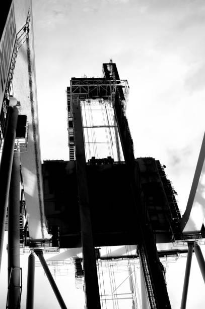 istock Cargo Cranes in Industrial Port 1189783479