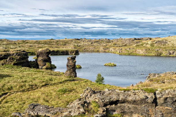 istock tranquil landscape at Lake Myvatn, Iceland 1189786416