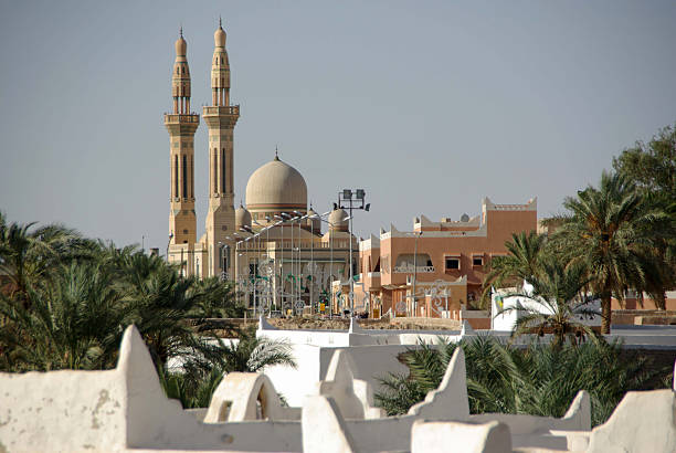 A large mosque in Ghadames, Libya stock photo