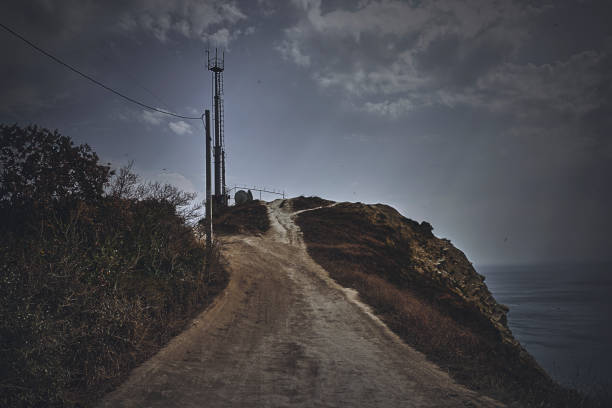 istock Forbidden war zone and UFOs. Dark atmosphere of the future 1189791009