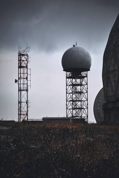 istock Forbidden war zone and UFOs. Dark atmosphere of the future 1189791011