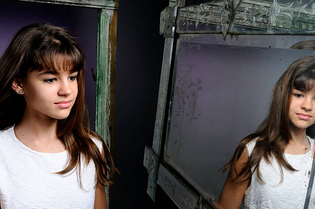 istock teenager portrait in mirror 118979504