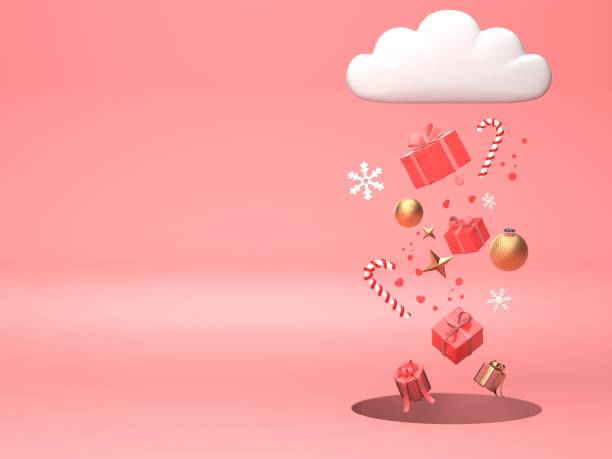 istock 3d render image of christmas ornament floating on hole 1189796083
