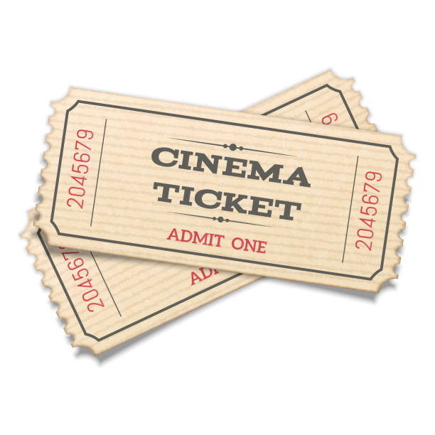 istock Realistic   crossed pair retro cinema tickets isolated on white background 1189796553