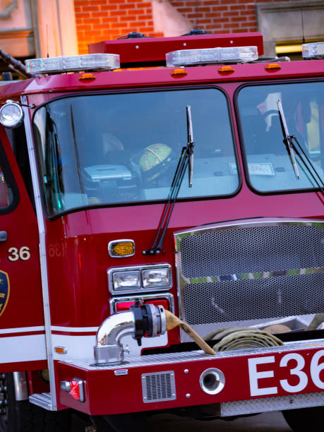 istock Front of fire truck 1189797662