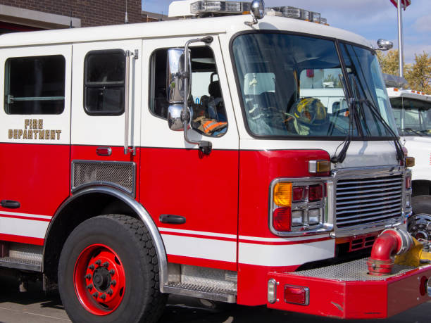 istock Side view of fire truck 1189798265