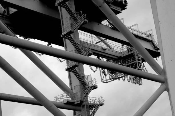 istock Cargo Cranes in Industrial Port 1189798879
