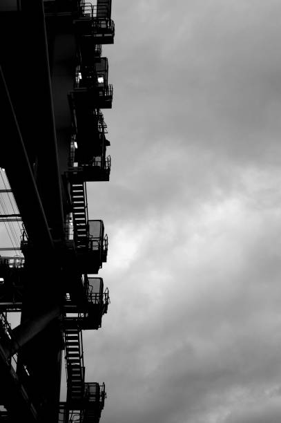 istock Cargo Cranes in Industrial Port 1189799699