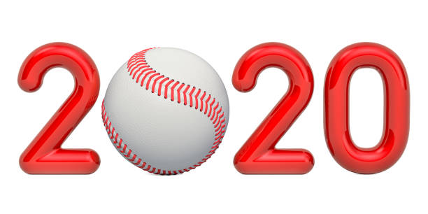 istock Baseball 2020 with baseball ball, concept. 3D rendering isolated on white background 1189801813
