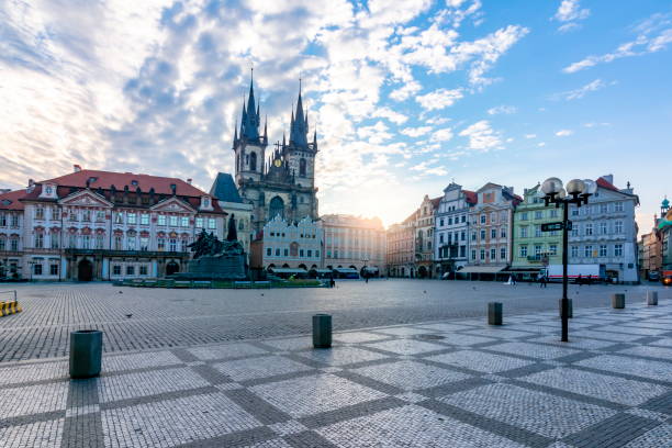 istock Old Town Square (Staromestske Namesti) at sunrise, Prague, Czech Republic 1189802042