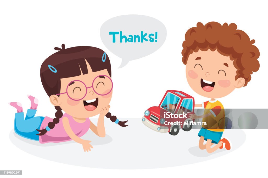 Ilustración de Ilustración De Agradecimiento Con Personajes De Dibujos  Animados y más Vectores Libres de Derechos de Gratitud - iStock