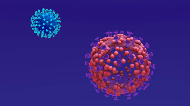 istock Viral infection, Virus infects cell 1189803112