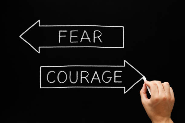 istock Courage No Fear Antonym Words Concept 1189803232