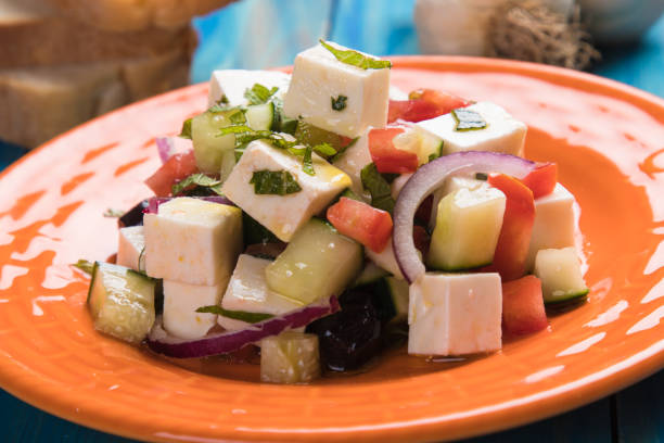 istock Greek salad with feta cheese 1189803352