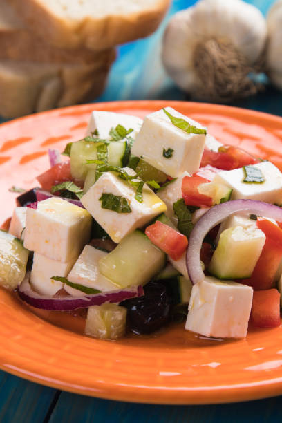 istock Greek salad with feta cheese 1189803378