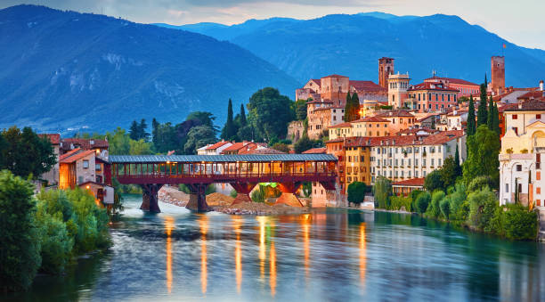 istock Bridge Ponte degli Alpini at river Brenta. 1189809430