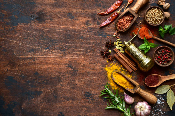 Assortment of spices and herbs