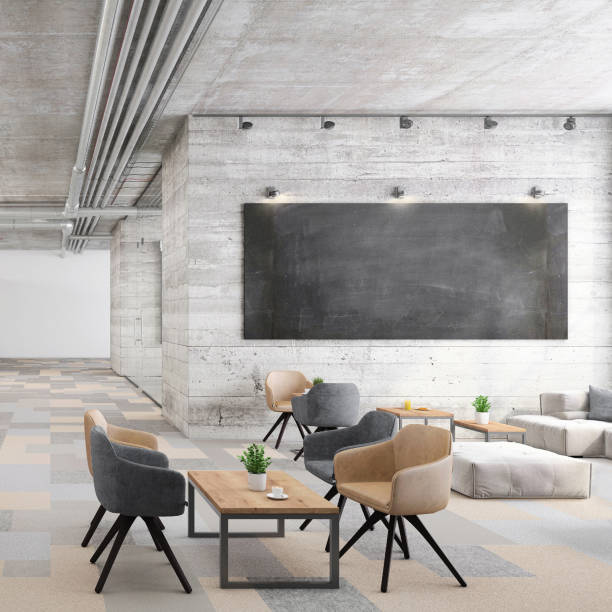 istock Contemporary office interior with lobby 1189810734