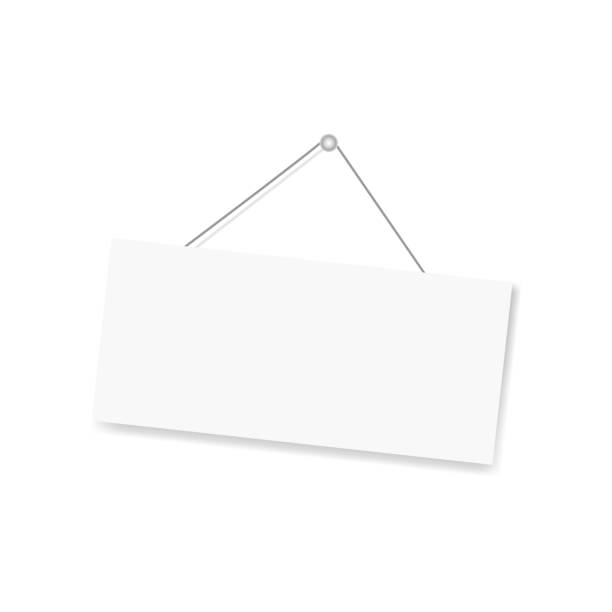istock Realistic banner for paper design. Isolated vector illustration. Realistic vector signboard on white background. EPS 10 1189815290