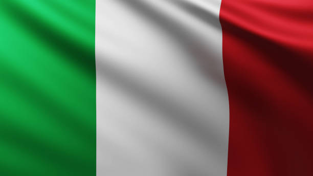 istock Large Italian Flag in the wind 1189817363