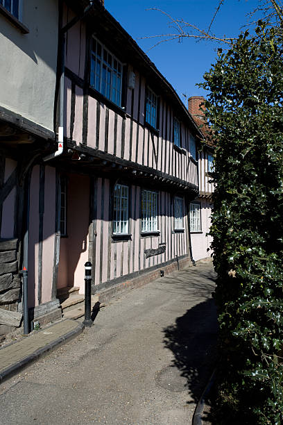 istock Row Of  Mediaeval Weavers Cottages,UK 118983684