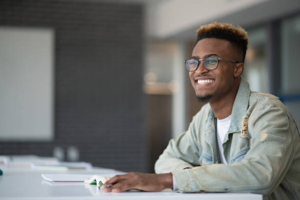 istock Attractive University Student Working on Homework stock photo 1189837590