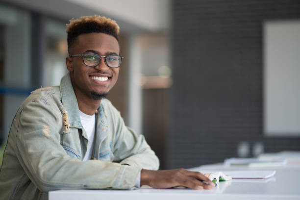 istock Attractive University Student Working on Homework stock photo 1189837593