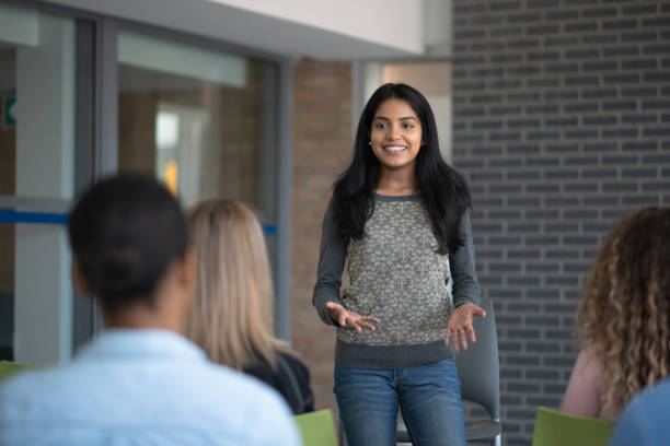istock Multi-Ethnic Group of University Students Learning stock photo 1189837595