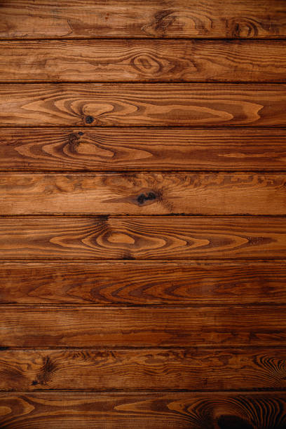 Wood texture plank grain background, wooden desk table or floor, old striped timber board stock photo