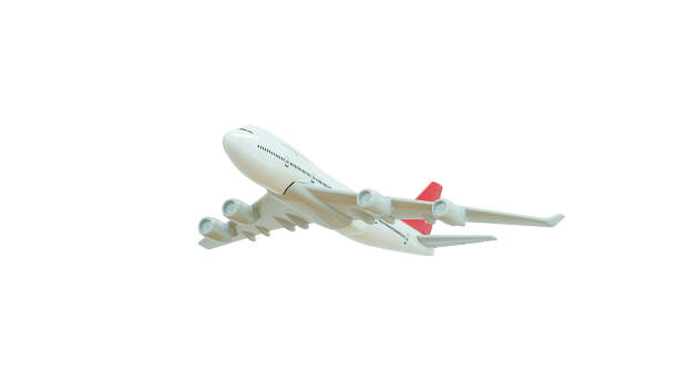 istock Close up air plane isolated on white background. 1189848411
