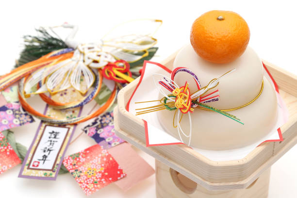 日本の新年の装飾鏡餅