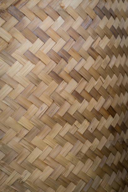 istock Bamboo grass woven flat mat natural bamboo 1189852067