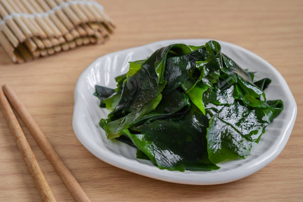 istock Wakame seaweed on white plate 1189853797
