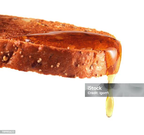 Toast And Honey Stock Photo - Download Image Now - Bread, Brown, Close-up