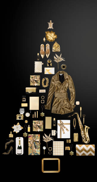 istock Christmas tree made of gifts 1189858625