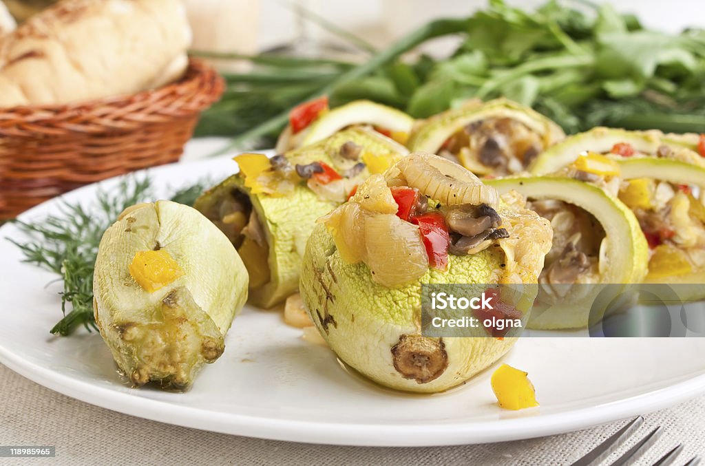 roasted marrow squash  Color Image Stock Photo