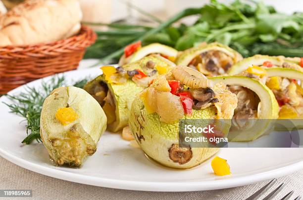 Roasted Marrow Squash Stock Photo - Download Image Now - Color Image, Cooked, Crockery