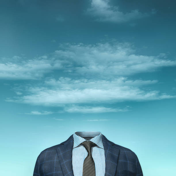 istock Businessman without head. 3d render illustration 1189860534