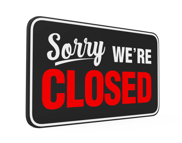 istock Sorry We're Closed Sign Isolated 1189869476