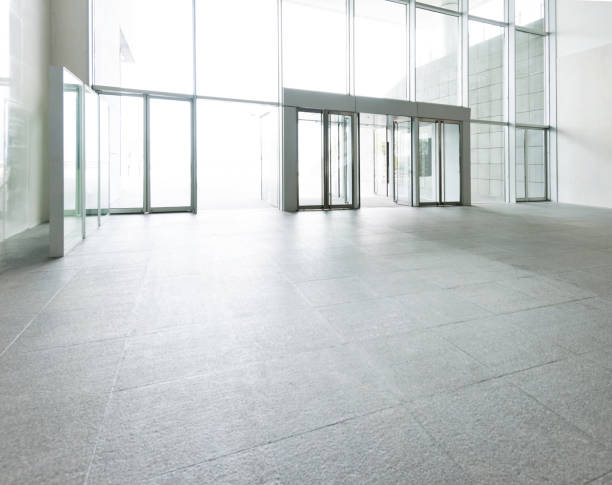 istock Bright lobby in morden office building 1189872989