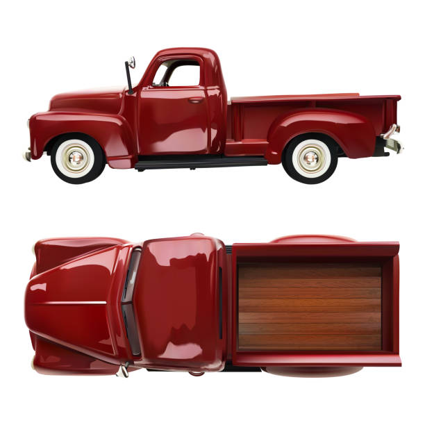 istock old vintage classic pickup red truck 1189875522