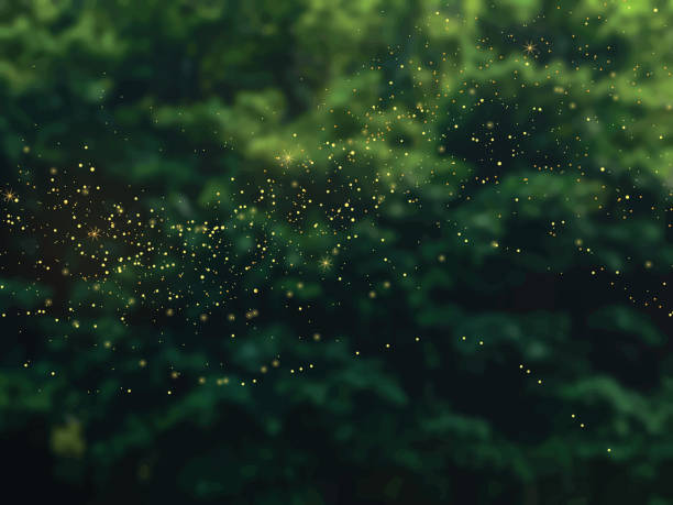 kuvapankkikuvitukset aiheesta smaragdinvihreän metsän lehtien vektoritausta - metsä