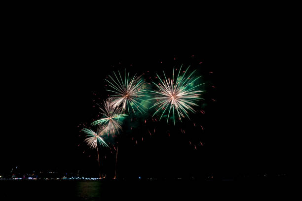 istock Fireworks light up the sky with dazzling display 1189877181