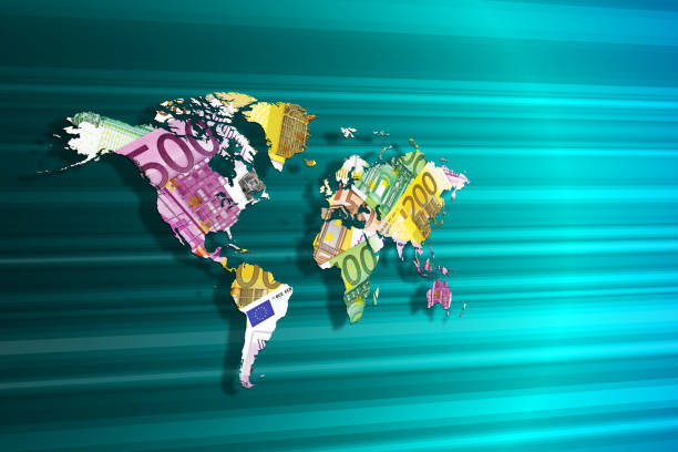 istock World map made with euros on abstract background 1189883827
