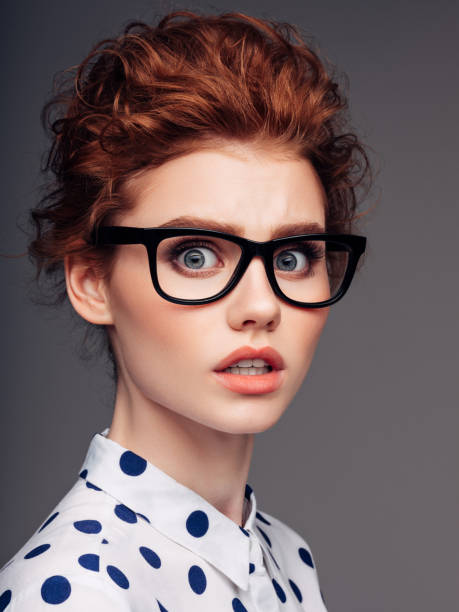 istock Beautiful girl with eyeglasses 1189883878