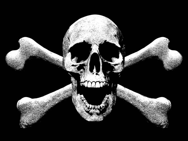 istock Skull and crossbones symbol clipart isolated in background - 3d Illustration 1189884740