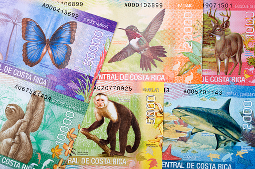 Costa Rican money - Colon a business background